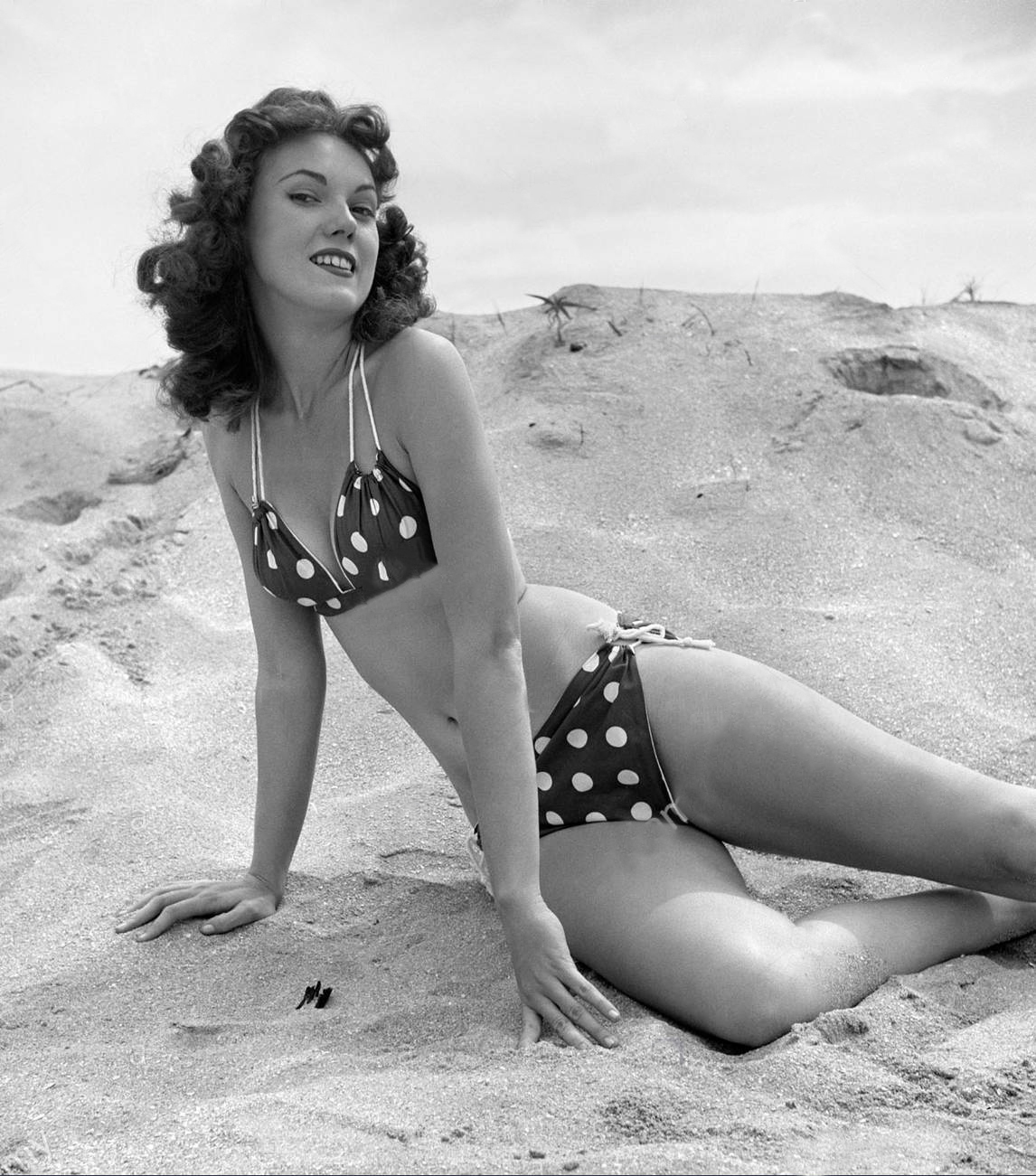 1950s swimwear portrait
